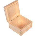 Fenwit Дървена кутия 10 x 10 x 5, 5 см