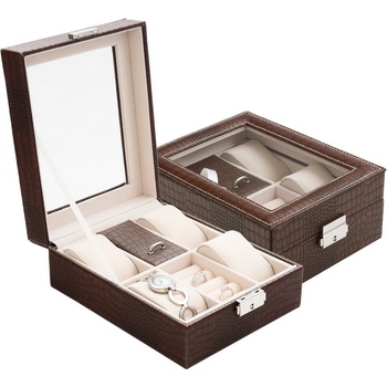 JKBox šperkovnice SP 1810 A21 hnědá