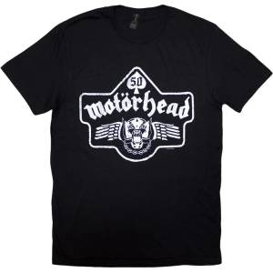 Motörhead 50 Years Ace Wings Emblem Black 2XL Риза (MHEADTEE81MB05)