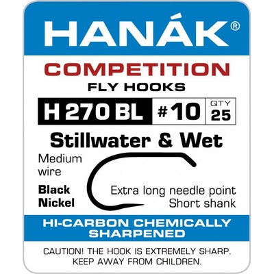 Hanák Competition Muškařský háček jezerní a mokré mušky vel.12 25 ks