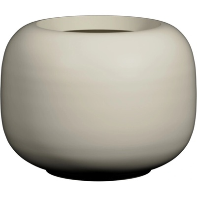 Pottery Pots Kvetináč Sphere Low, hodvábne biela, 34,6 x 26,1 cm