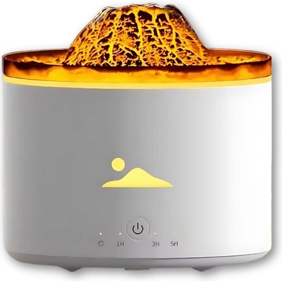 Volcano aroma difuzér s projekcí lávy bílý 300 ml – Zbozi.Blesk.cz