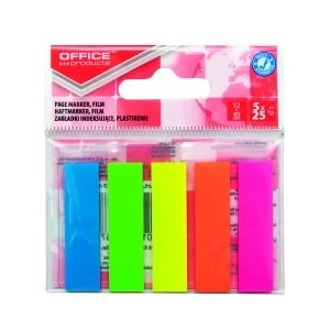 Office products Индекси Рvc 45х12мм 5 х 25 листа правоъгълни