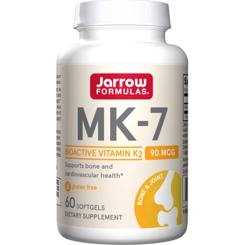 Jarrow Formulas MK7, 90 mcg, 60 капсули, Jarrow Formulas (8404)