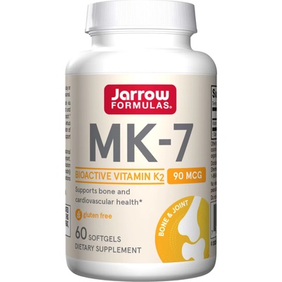 Jarrow Formulas MK7, 90 mcg, 60 капсули, Jarrow Formulas (8404)