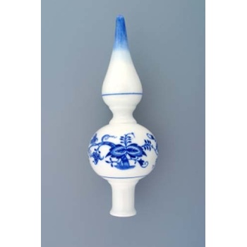 Cibulák špička vianočná hladká 22 cm cibulový porcelán originálny cibulák Dubí