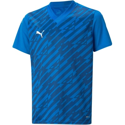 Puma TEAMULTIMATE JERSEY JR Modrá tmavo modrá Biela