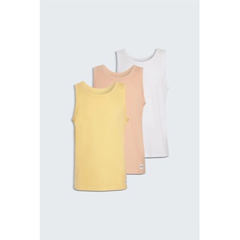 Native Youth Men's Multi-Pack Muscle Vests - Yellw/Pnk/White