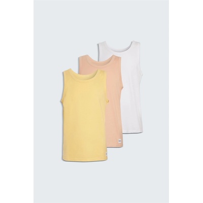 Native Youth Men's Multi-Pack Muscle Vests - Yellw/Pnk/White