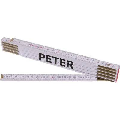 Kola Pirkl Metr skládací 2m PETER Profi bílý dřevo