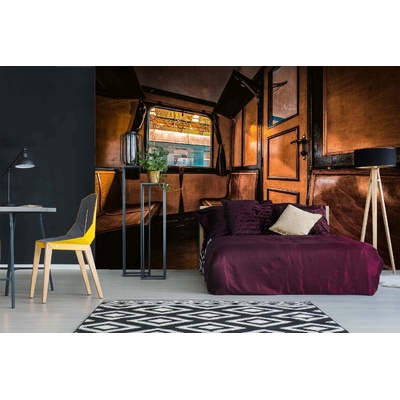 DIMEX ART Самозалепваща се флизелинова фототапета интериор на стар влак 375 x 250 см