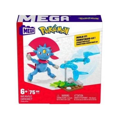 Mattel Mega Construx Weavile Dimoret 75pcs. GDW29 HTJ02 - Pokemon Kit