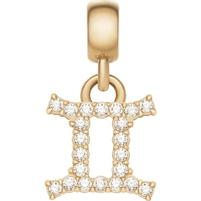 Daniel Wellington Pozlátený prívesok s kryštálmi Blíženci Crystal Zodiac DW00400758