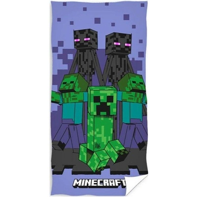 Carbotex plážová osuška Minecraft Enderman Monsters 70 x 140 cm