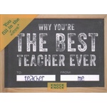 Knock Knock Why You're the Best Teacher Ever Book Fill in the Love Fill-in-the-Blank Book & Gift Journal | Knock Knock