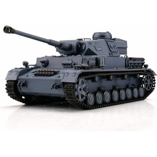 TORRO tank 1/16 RC PzKpfw IV provedení F2 šedá kamufláž - BB Airsoft+IR RTR (kovové pásy)