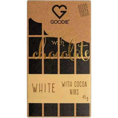 Goodie Bílá s kakaovými nibsy 50 g