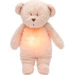 Moonie Мека играчка Moonie Organic 2.0 - Bear, с нощна лампа и успокояващи звуци, Rose (M-MRO2) - baby