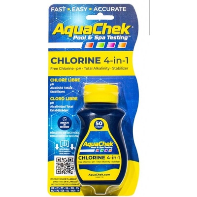 AQUACHECK prúžkový tester 4v1 (50 ks)