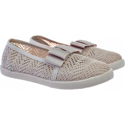 Prolamované baleríny ideální na léto dětské růžové