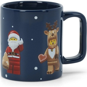 LEGO® Тъмносиня керамична детска чаша 300 ml Christmas Minifigures - LEGO® (40450801)