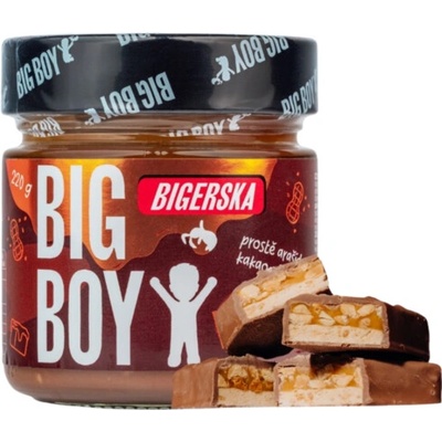 Big Boy Bigerska arašidový krém s kakaom a slaným karamelom 220 g