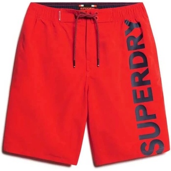 Superdry Бански гащета Superdry Classic 19´´ Logo swimming shorts - Red (Bright Red)