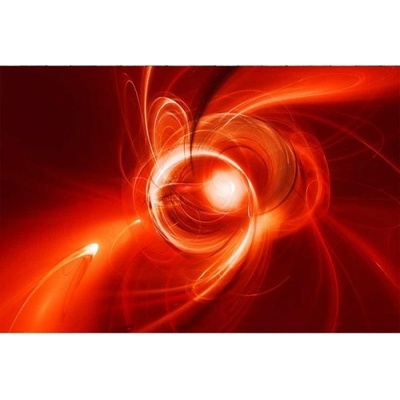 DIMEX ART Флизелинов фототапет червено абстрактно 375 x 250 см