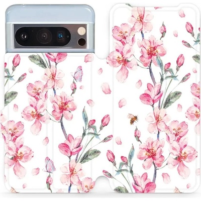 Mobiwear Google Pixel 8 Pro M124S Růžové květy