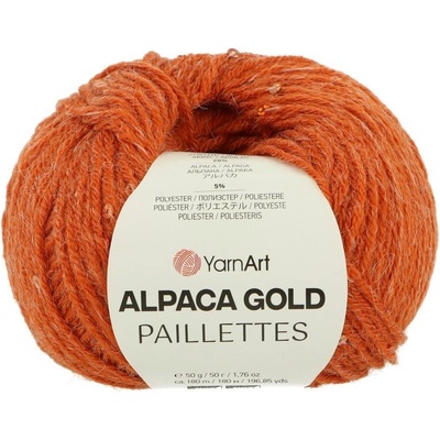 YarnArt Alpaca Gold Paillettes 9312 terakota