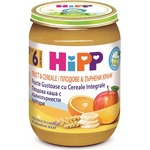 HiPP Био Пълнозърнеста плодова каша 190 гр. - 6+ месеца