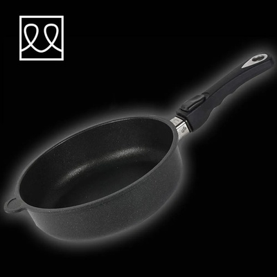 AMT 28 см. индукционен дълбок тиган с мобилна дръжка AMT Gastroguss (AMTI728Z20B)