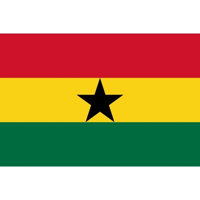 Ghana vlajka - 150 x 225 cm - tunel, karabína