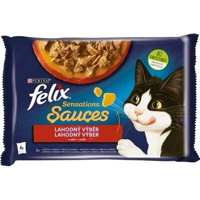 Felix Sensations Sauce krůta a jehněčí 4 x 85 g