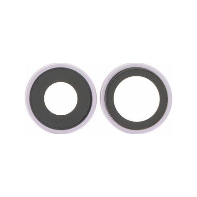 Apple iPhone 17 - Sklíčko Zadní Kamery s Rámem (Lavender) - 2ks, Lavender