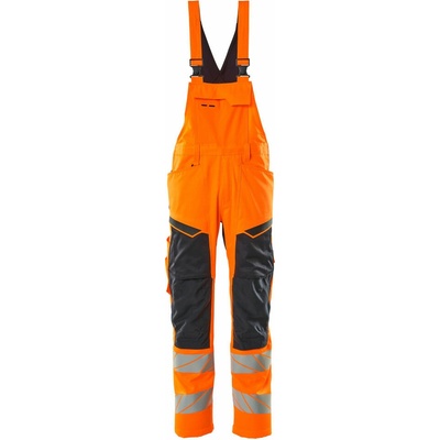MASCOT ACCELERATE SAFE pracovné nohavice na traky 19569-236-14010 HI-VIS reflexná oranžová/tmavomodrá, klasická veľkosť