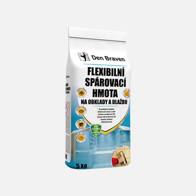 Den Braven Flexibilní spárovací hmota na obklady a dlažbu 2 kg šedá