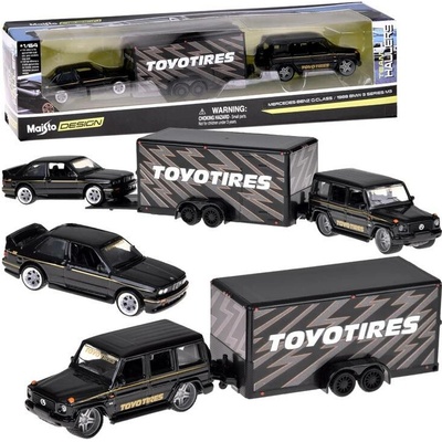 Maisto Kovová auta Mercedes-Benz G 1988 a BMW M3 E30 1:64