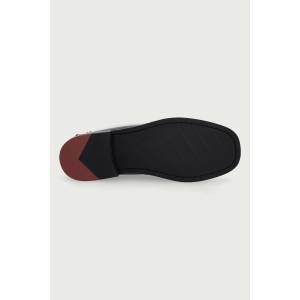 Tommy Hilfiger мокасини дамски от кожа SQUARE TOE TASSEL LOAFER (FW0FW09492)