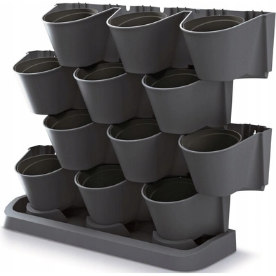 Sada závěsných vertikálních květináčů 12ks IO2W600S CASCADE GARDEN WALL