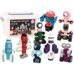 LEAN Toys Magnetic Blocks Space Rocket Set 56 pieces. Magnetic Rocket Mix