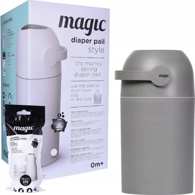 Magic Plenkový systém kapacita 25ks použitých plen tmavá šedá – Zbozi.Blesk.cz