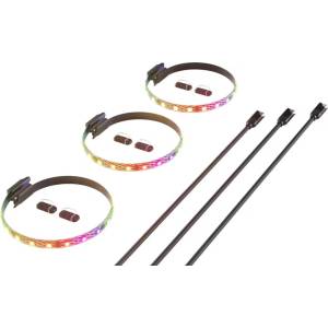 HYTE ARGB LED лента HYTE LS10, 330mm, Nexus Link Type-C, 20-Pixel qRGB Array, комплект 3 бр. - ACC-HYTE-LS10-B-3 (ACC-HYTE-LS10-B-3)