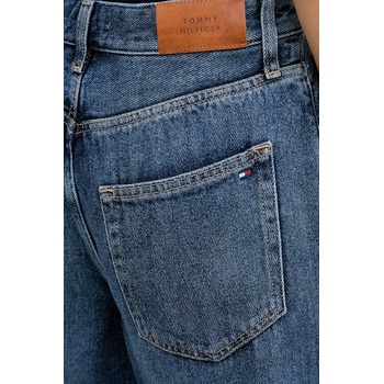 Tommy Hilfiger къс панталон дамски от деним (WW0WW48597)