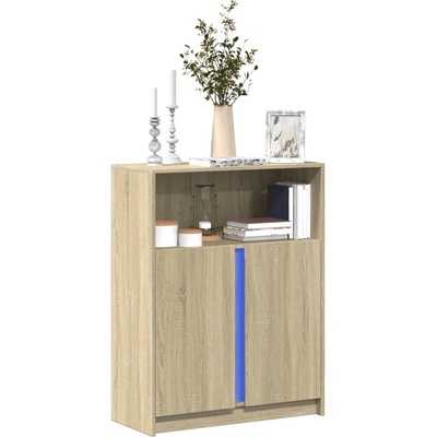 vidaXL 11461.852147 příborník LED dub sonoma 77 x 34 x 100 cm