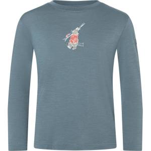 super. natural Детска блуза с дълъг ръкав super. natural Kid's Bunny L/S Merino longsleeve - Stormy Weather / Various - размер 116 (EU) (704-6176-0213)