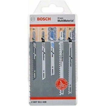 Bosch 15-dielna súprava pílových listov T 144 DP/T 101 BF/T 121 BF/T 367 XHM/T 345 XF 2607011438
