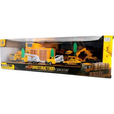 Shantou Yeswill Toys Co. , Ltd Комплект строителна площадка с метални коли мащаб 1: 64 9566
