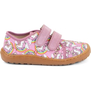Froddo Детски обувки barefoot Froddo Kid's Barefoot Canvas Barefoot shoes - White / Pink - размер 22 (EU) (702-5253-0513)