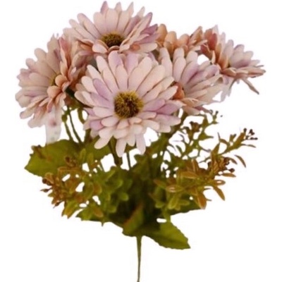 Umelá kytica margarétky ružová 28 cm